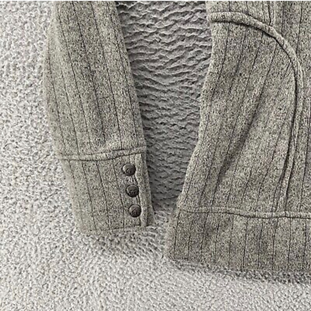 REI Jacket Womens Gray Knit Zip-Up Pockets Collar - size XS - Picture 6 of 14